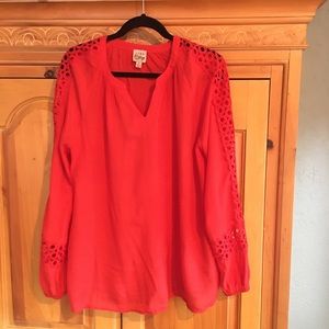 🎉Sale 3/$30🎉 Como Vintage long sleeve top xl